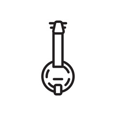 Banjo Music Folk Line Icon