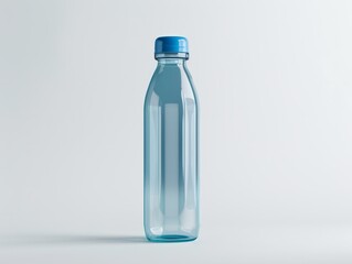Water Bottle Mockup on white background. AI generative
