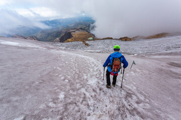 Beautiful Glacier of the Cayambe Volcano