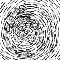 Abstract Brush Stroke Decoration Design