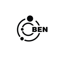 BEN letter logo design on white background. BEN logo. BEN creative initials letter Monogram logo icon concept. BEN letter design