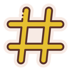 Fototapeta premium hashtag sticker