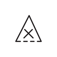 Bleach Care Fabric Line Icon