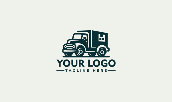 Truck Logo Template - Vector Transportation Logo for Trucking and Trailer Companies