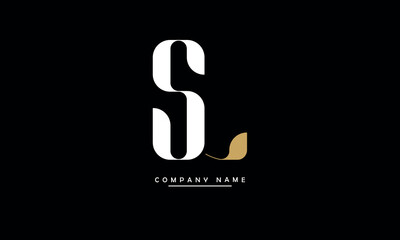 SL, LS, S, L Abstract Letters Logo Monogram