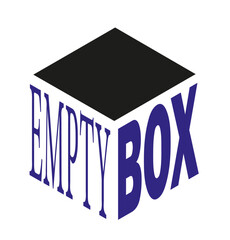 Empty box. Text warped into logo.