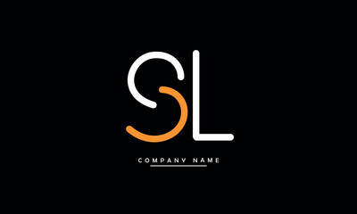 SL, LS, S, L Abstract Letters Logo Monogram