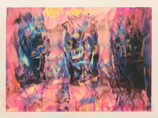 abstract watercolor background with splashes