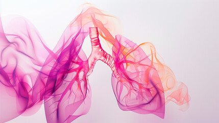 3d rendered illustration of a human lungs. - obrazy, fototapety, plakaty