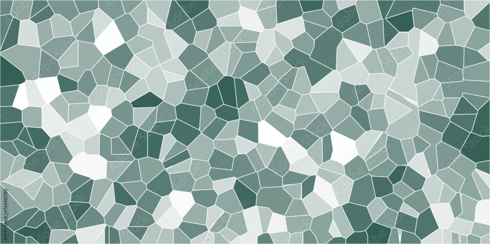 Poster multicolor broken stained glass background with white lines. aqua texture geometric modern creative 