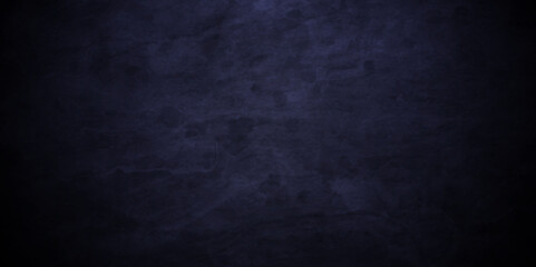 Abstract dark blue stone marble wall concrete texture backdrop background anthracite rough rustic. Natural blue blank dirty chalkboard Panorama. dark black blue slate background or texture.