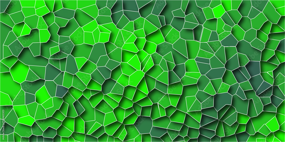 Poster multicolor broken stained glass background with white lines. aqua texture geometric modern creative 