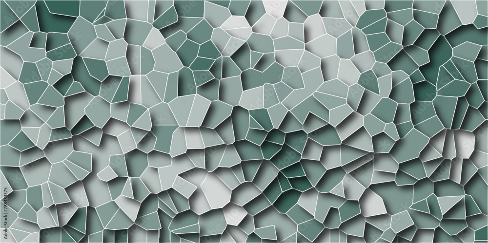 Aufkleber multicolor broken stained glass background with white lines. aqua texture geometric modern creative 