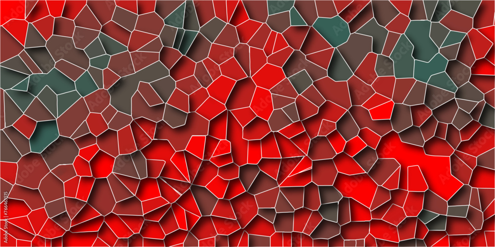 Poster multicolor broken stained glass background with white lines. aqua texture geometric modern creative 