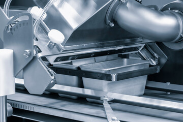 industrial production of bakery products on an assembly line - technology and machinery in the food...