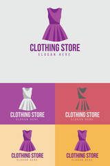 Fashion logo vector icon template for clothing shop or brand