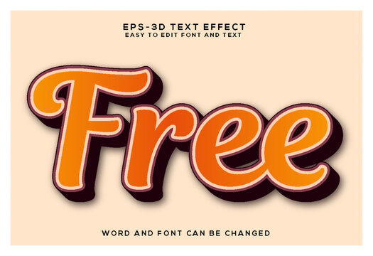 Free 3d colorful text effect