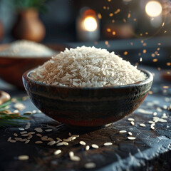 rice in bowl