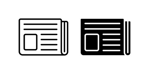 Obraz premium Newspaper icon. for mobile concept and web design. vector illustration