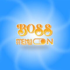 Boss Menu On 3D Text Effect