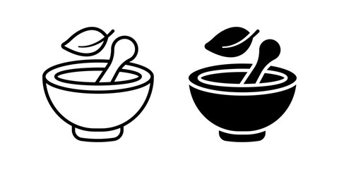 Mortar and Pestle icon. Pestle sign. for mobile concept and web design. vector illustration