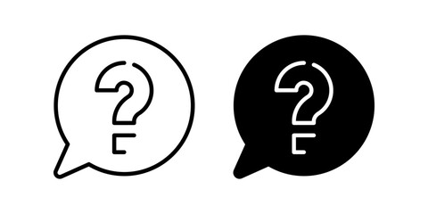 Question icon. for mobile concept and web design. vector illustration