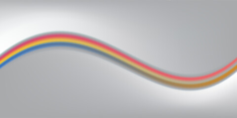 Rainbow icon isolated on transparent background. Spectrum fantasy pattern. Vector realistic translucent sky rainbow template