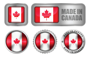 Made in Canada Seal Badge or Sticker Design illustration