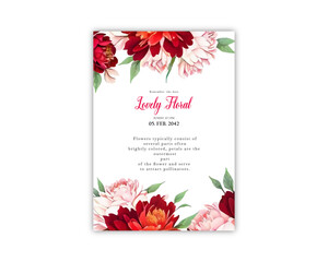 Wedding celebration greeting card background print vector template design