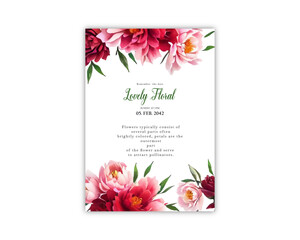 Wedding celebration greeting card background print vector template design