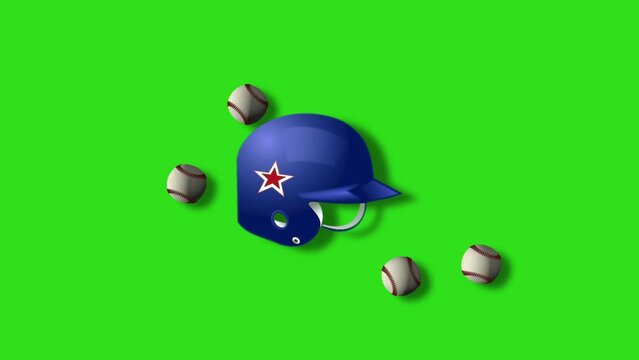 Baseball concept green screen
