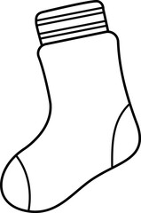 socks outline vector .socks black line svg.