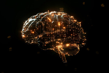 Digital Brain Circuitry Visualization