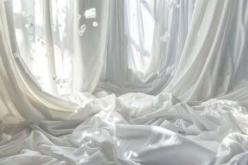 Ethereal White Fabrics in Sunlight