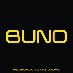 bold display font vector set