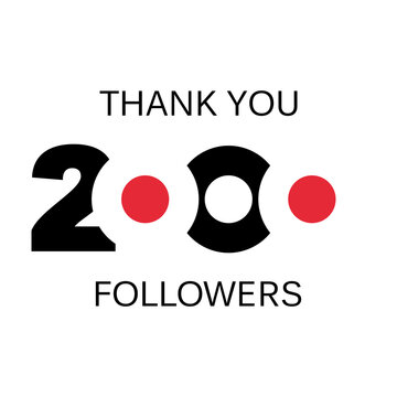 thank you 2000 followers. Two thousands followers celebration banner. Greeting card for social networks. Achievement vector illustration.