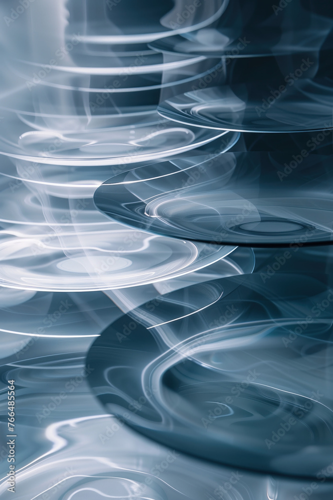 Poster abstract background with reflections and caustics. hi-tech. futuristic background image. created wit