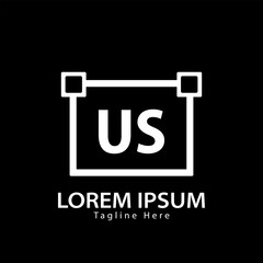 letter US logo. US. US logo design vector illustration for creative company, business, industry