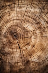 Growth rings of a tree trunk