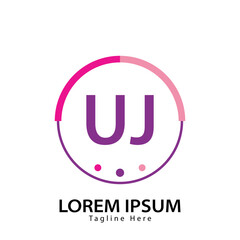 letter UJ logo. UJ. UJ logo design vector illustration for creative company, business, industry