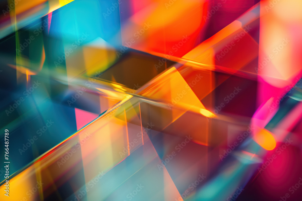 Poster abstract background with reflections and caustics. hi-tech. futuristic background image. created wit