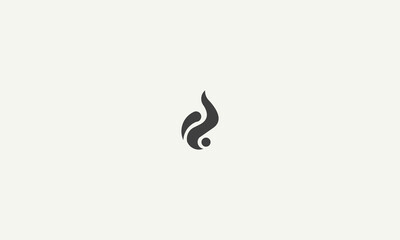 initial letter D simple monogram logo design vector illustration