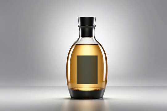 Golden Glow: Nourishing Oil in a Luxurious Amber Glass Bottle