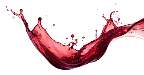 Red wine splash cut out