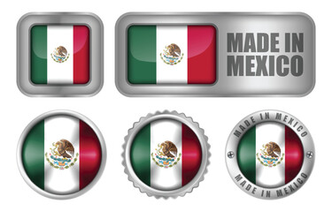 Made in Mexico Seal Badge or Sticker Design illustration