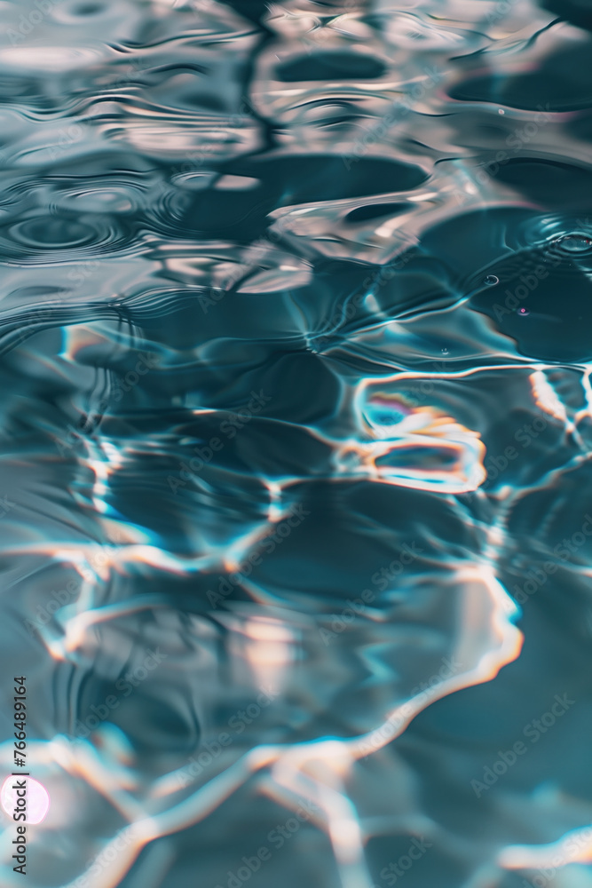 Poster abstract background with reflections and caustics. hi-tech. futuristic background image. created wit