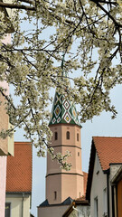 A German church in southern Germany in the morning