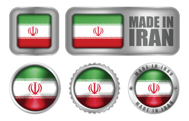 Made in Iran Seal Badge or Sticker Design illustration