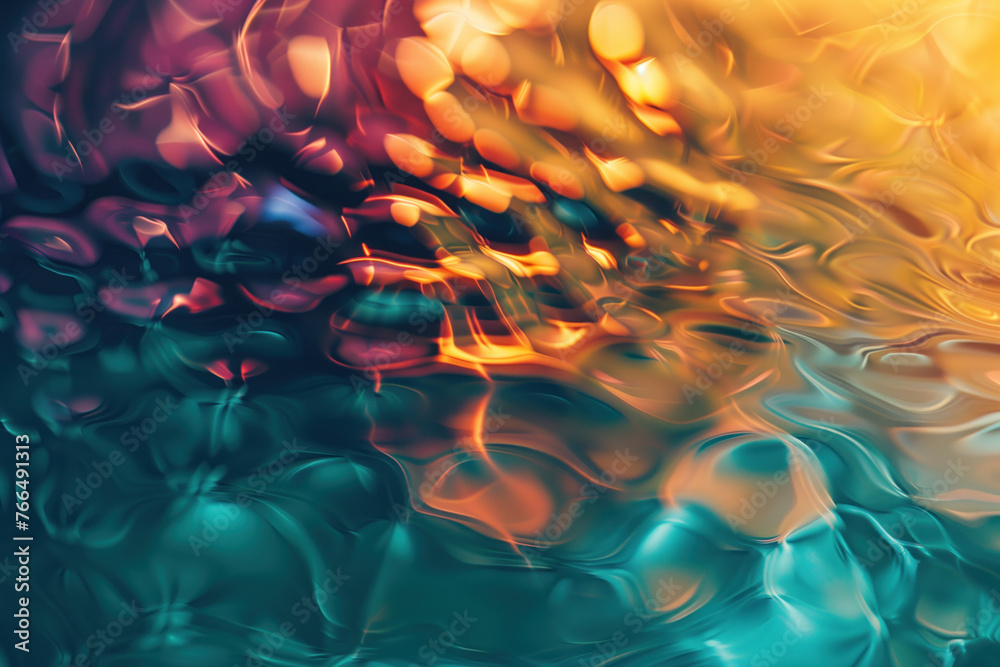 Poster abstract background with reflections and caustics. hi-tech. futuristic background image. created wit