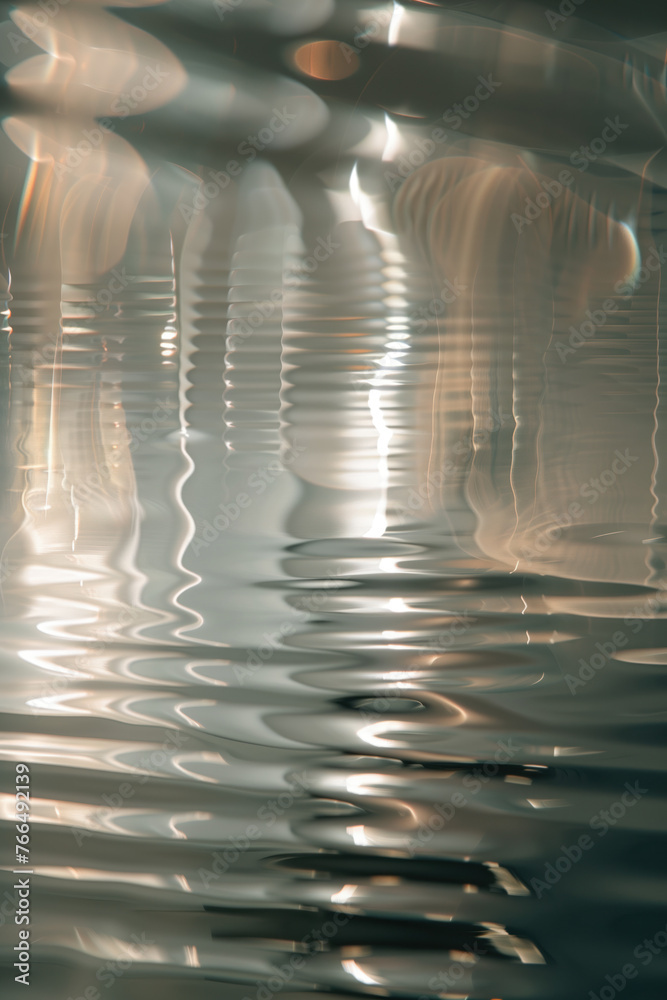 Poster abstract background with reflections and caustics. hi-tech. futuristic background image. created wit